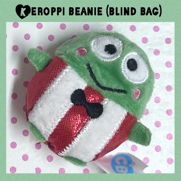 Keroppi Beanie Keychain Sanrio Frog W 